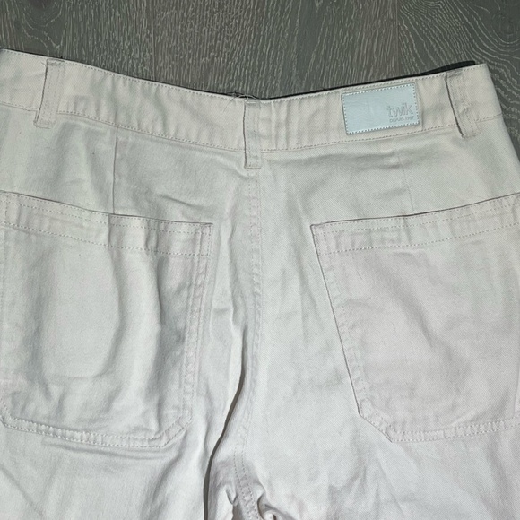TWIK women's off-white jeans size 6/LARGE - Picture 3 of 5